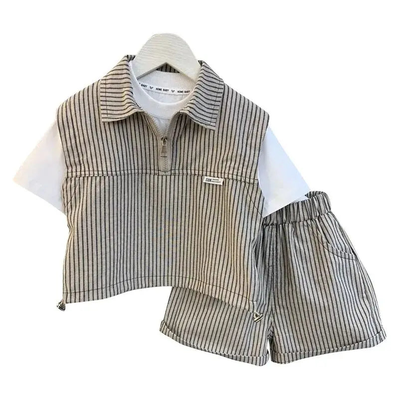 Kids Boys Clothing Set 2025 New Fashionable Baby Summer Clothes Children&