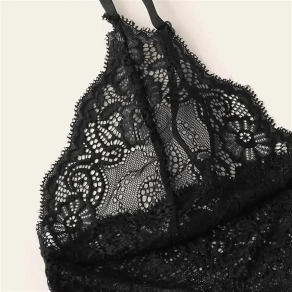 Women Pajamas Set Sexy Satin Lace Sleepwear Lingerie Ladies Elastic Suspender Shorts Nightwear Suits Sleeveless Underwear Tops