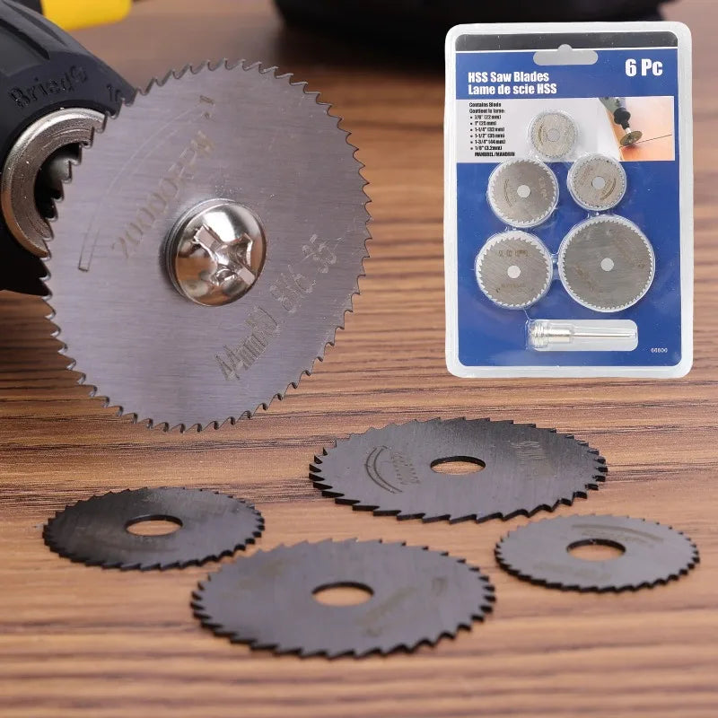 High Speed Steel Saws Blade Set Sharp Stable Non Deviation Suitable Wood Cutting Fits Drills Impact Drills DIY Woodworking Tools