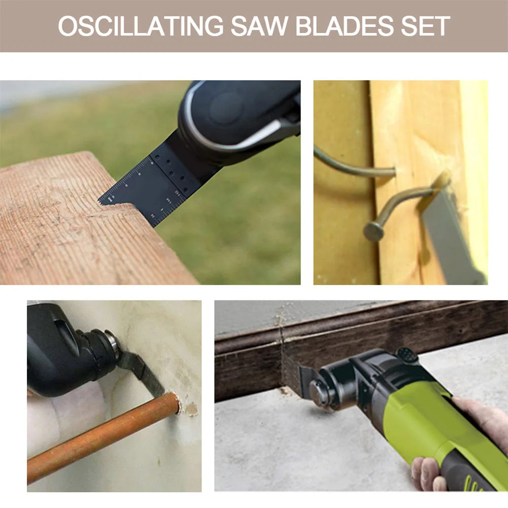 Saw Accessories Oscillating Saw Blades Multifunctional Cutting Tool for Wood Plastic Soft Metal Wood Cutting Kit