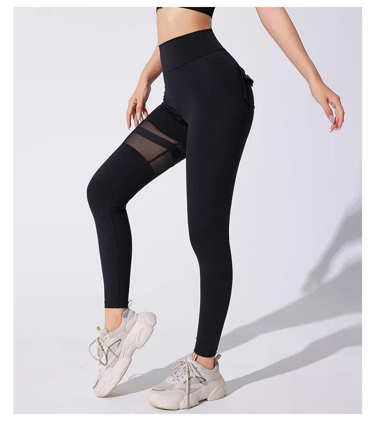 Woman New Style Hot Gym Wears Gym Training Sports Cut Leggings Fitness Women Rise Yoga Tights