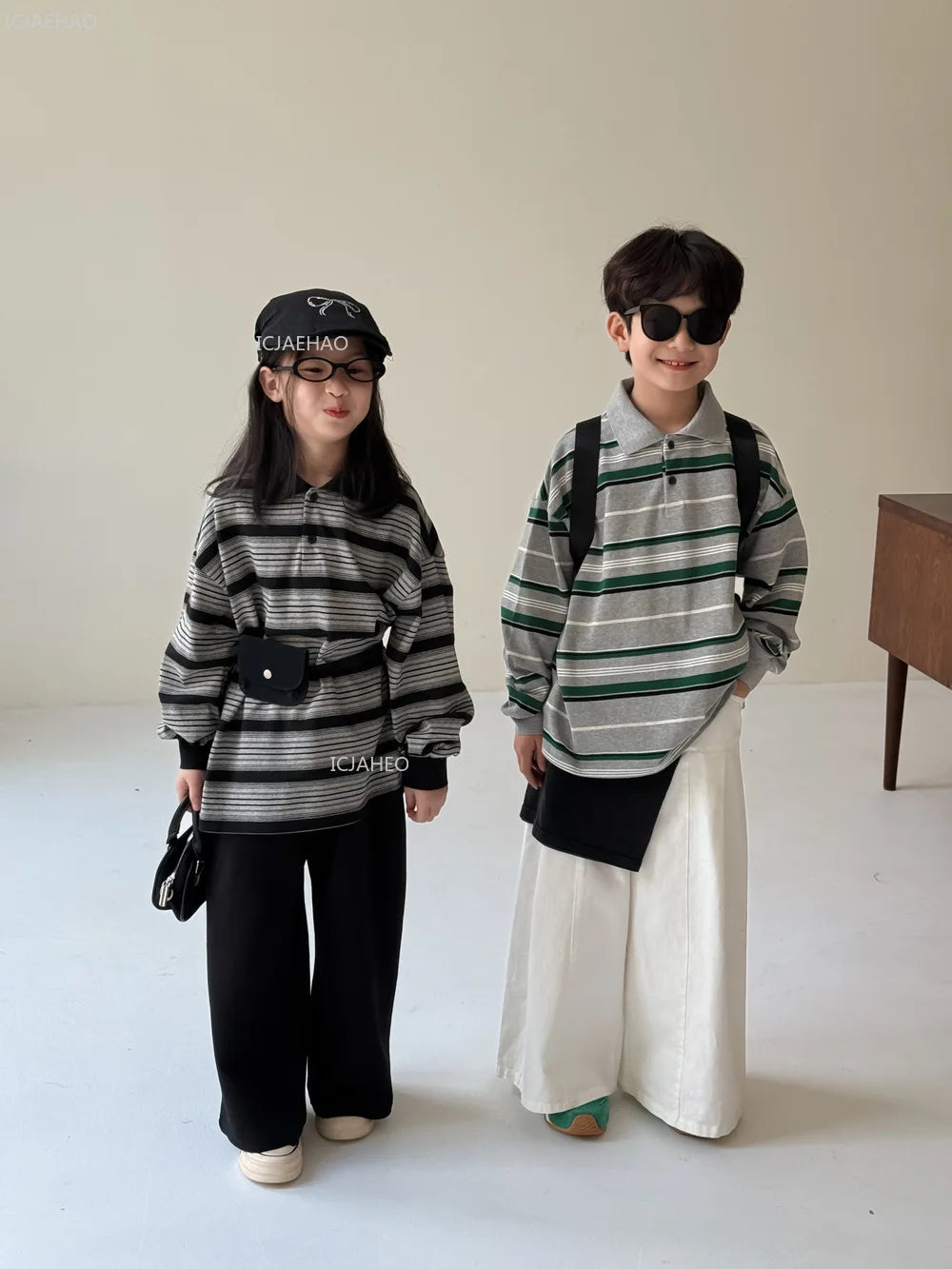 Kids Shirt Clothing Unisex Striped Long Sleeve Tops children Casual Wear Toddler Boys Girls Children Outfit Autumn Costumes