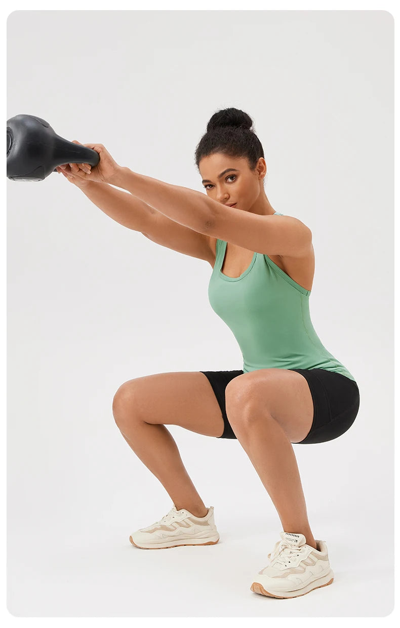 Yoga Vest Women Gym Sleeveless Sport Shirt Fitness Training Sportswear Vest Outdoor Running Sport Tank Tops