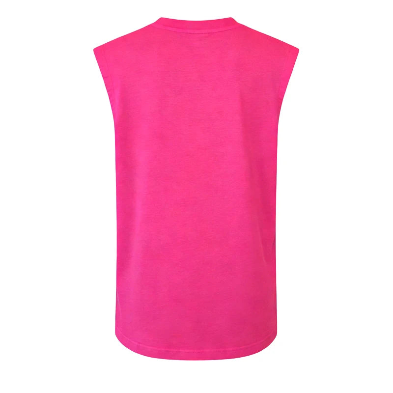 Womens Clothing Sleeveless T-shirt Summer Loose Fit Vest O-Neck Tank Top Comfortable Skin-Friendly Flattering For Everyday Style
