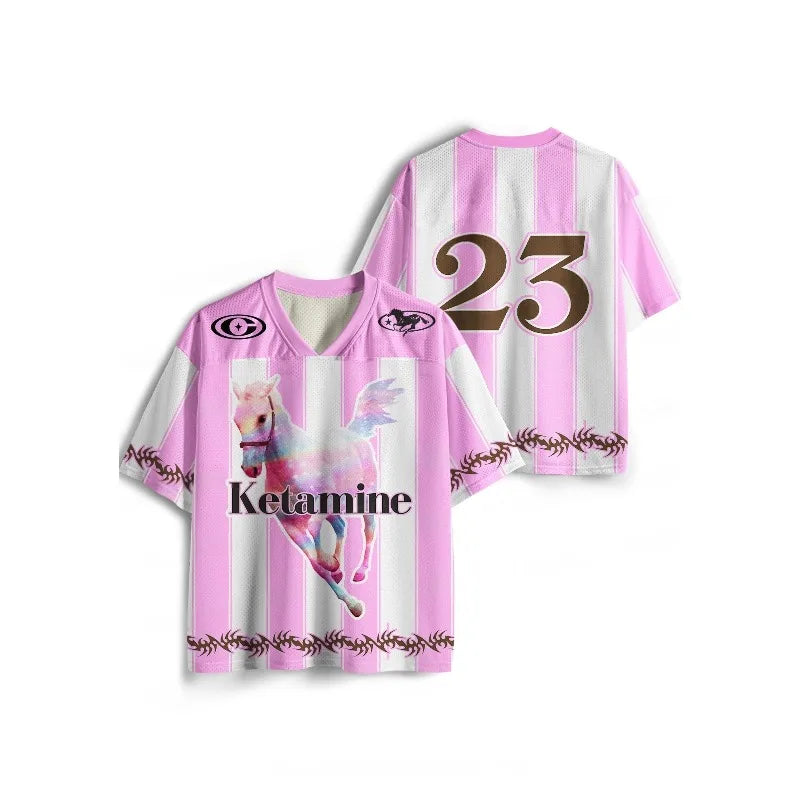 2026 New Jersey Sports Short Sleeved Shirt, V-neck Short Sleeved T-shirt, Sports Fashion 3D Printed Quick Drying Jersey