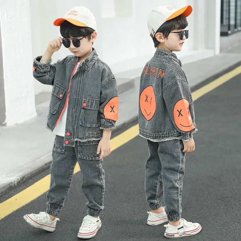 Boys Clothing Set Children Clothing Sets Kids Clothes Boy Suits For Boys Clothes Spring Autumn Kids demin Tracksuit 3-13 years