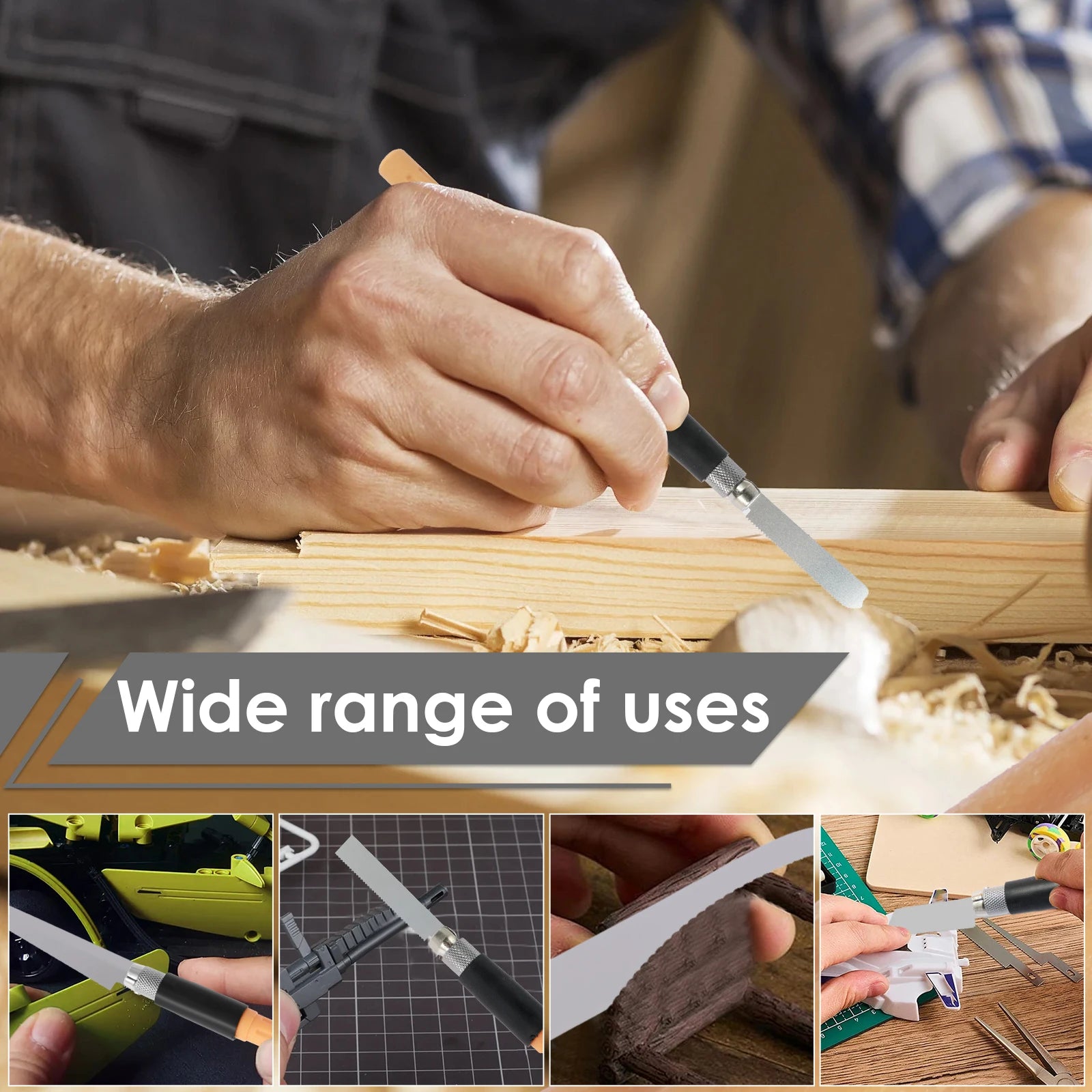 Mini Hand Saw Model Tools DIY Craft Hobby Modeling Metal Blades Hand-held Model Hand Saw Kit Engraving Cutting Woodworking Tools