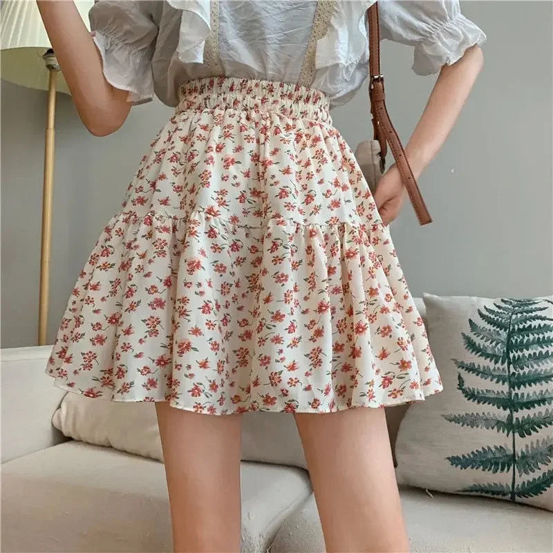 Short Mini Skirts For Women Korean Style Woman Skirt Chiffon Summer Offer Aesthetic Hot Harajuku Luxury Elegant Modest Stylish V