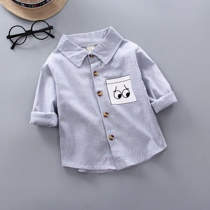 Kids Shirt Clothes Spring Thin Blouses Clothing Infant Boy Plaid Cotton Tops 1 2 3 4 Years Kids Long Sleeves Shirt