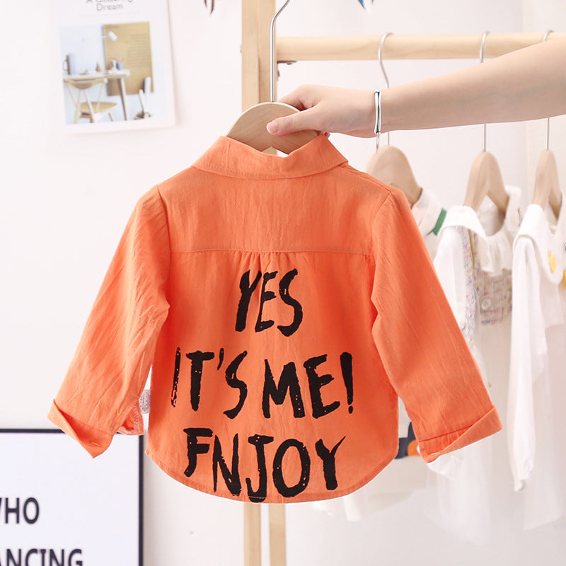 Kids Shirt Clothes Spring Thin Blouses Clothing Infant Boy Plaid Cotton Tops 1 2 3 4 Years Kids Long Sleeves Shirt