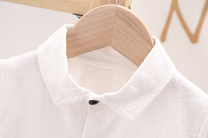 Kids Shirt Clothes Spring Thin Blouses Clothing Infant Boy Plaid Cotton Tops 1 2 3 4 Years Kids Long Sleeves Shirt