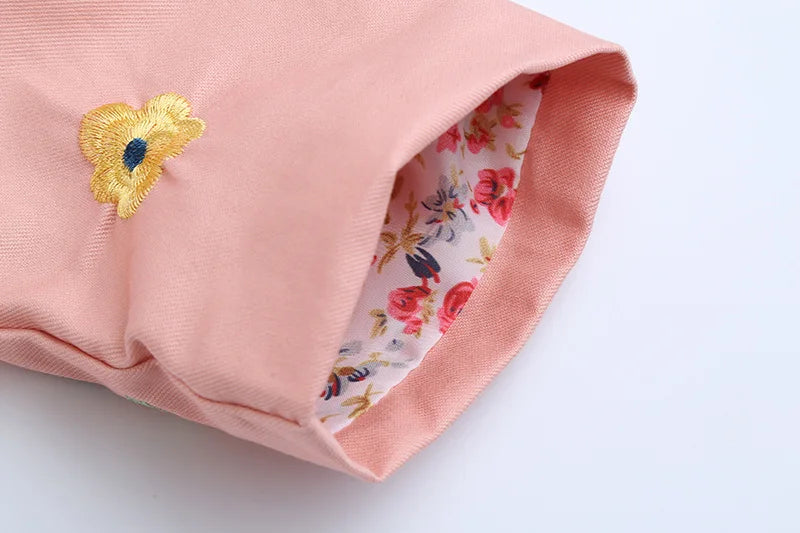 2025 Kids Coats Outwear Clothing Girls Jackets New Spring  Fashion Printing Girls Windbreaker Embroidery Hooded Girls jackets