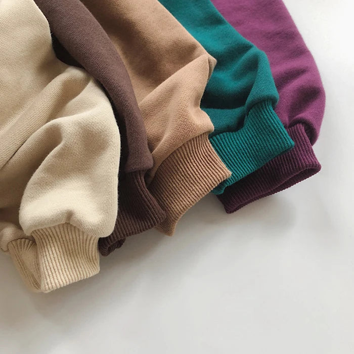 Children Clothing Japan Korean Style Autumn Spring  Baby Girls Boys Casual Long Sleeve Sweatshirts T-shirt Kids Pullover Tops