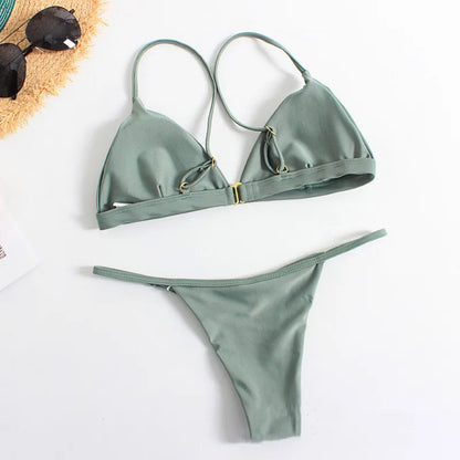 Swimwear Women 2 Piece Set Swimming Beach Sexy Micro Bikini Summer Clothes Bathing Suit Fashions Women Swimsuit Ropa De Mujer
