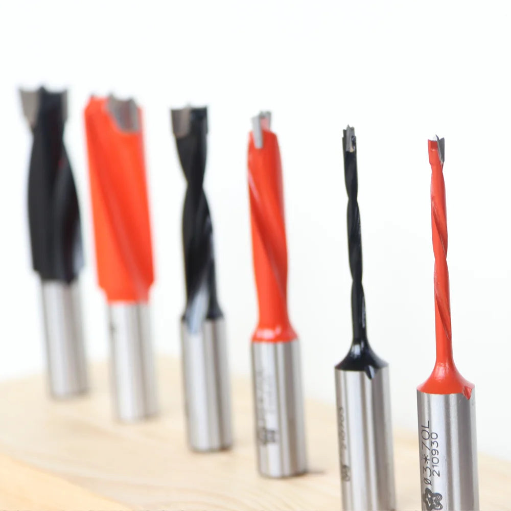 2 flute Industrial Dowel Drills Wood Gang Boring Bits for Resistant Dia.5-10mm Hole Making Woodworking Tools Blade Rows Machine