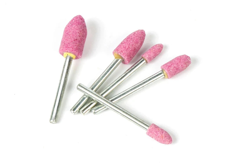 100PCS/Box Abrasive Stone Polishing Grinding Head Electric Drill Bit Wheel 4-10mm For Dremel Drill Rotary Tools 3mm Shank