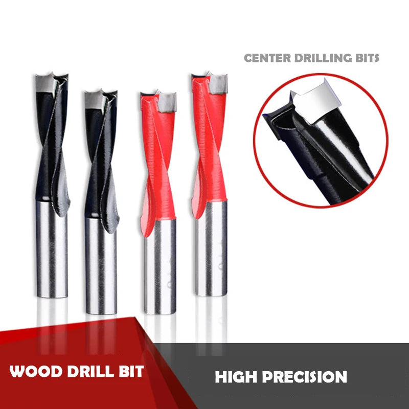 2 flute Industrial Dowel Drills Wood Gang Boring Bits for Resistant Dia.5-10mm Hole Making Woodworking Tools Blade Rows Machine