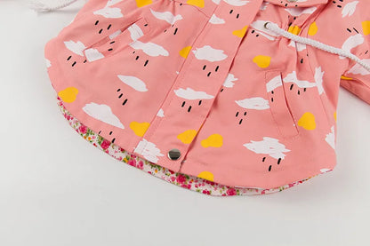2025 Kids Coats Outwear Clothing Girls Jackets New Spring  Fashion Printing Girls Windbreaker Embroidery Hooded Girls jackets
