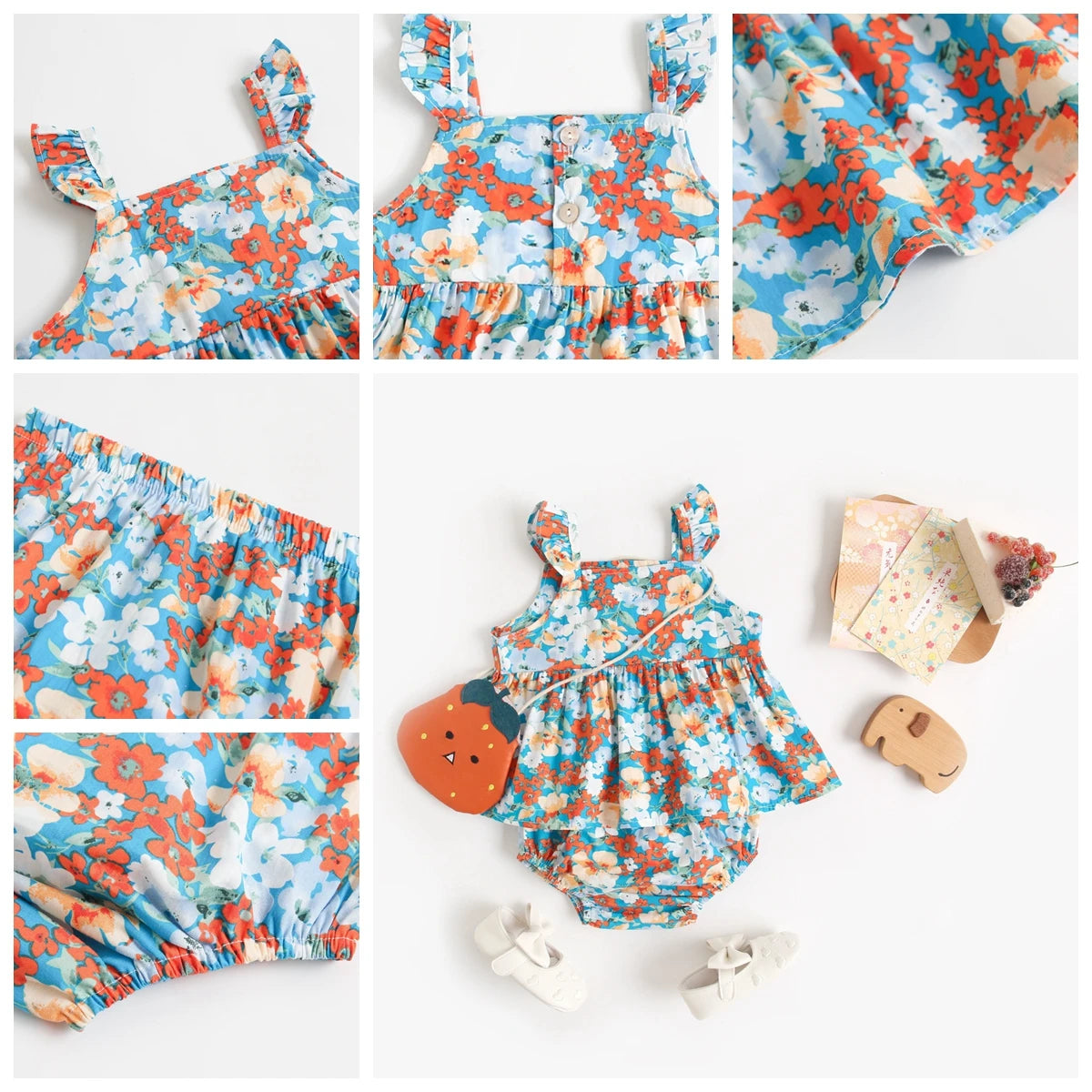 Sanlutoz Floral Baby Girls Clothing Sets Fashion Sleeveless Tops + Shorts Cute Toddler Clothes