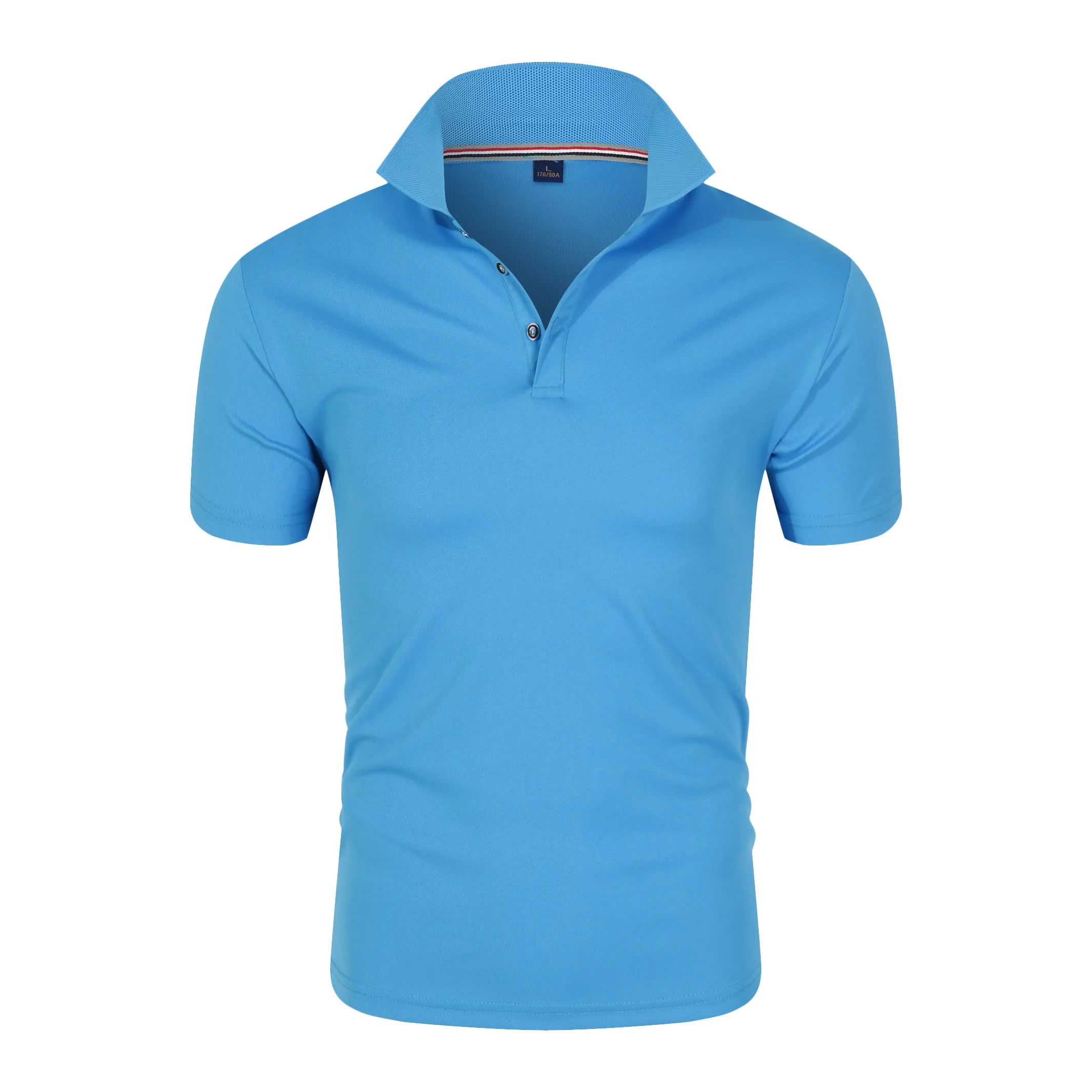 Polo Shirt Men Casual Cotton Solid Color Poloshirt Men&