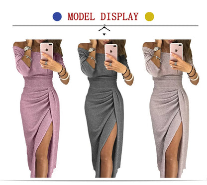 Fashion Elegant Lady Evening Party Dresses 2023 Autumn Women&