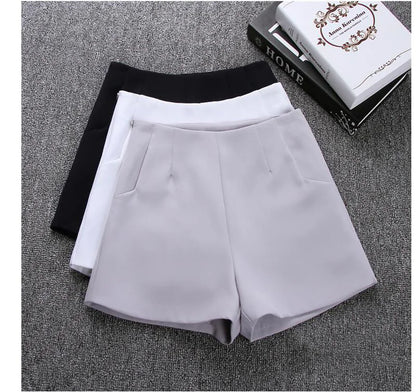 High Waisted Shorts for Women, Casual Suit Shorts, Black and White Short Pants, Ladies Shorts, Hot Fashion, New, Summer, 2022