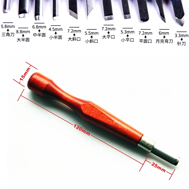 1PCS Manual Mini Wood Lathe Carving Hand Chisel Tool Set Carpenters Woodworking Milling DIY Hand Tools