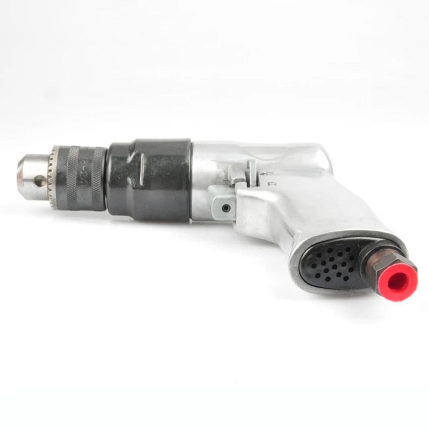 Heavy Duty 3/8-Inch Reversible Pneumatic Drill With 10 Inch Chuck, 1700 rpm, 90 Mpa, For Drilling Wall, Floors And Iron Plates