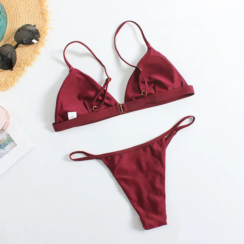 Swimwear Women 2 Piece Set Swimming Beach Sexy Micro Bikini Summer Clothes Bathing Suit Fashions Women Swimsuit Ropa De Mujer
