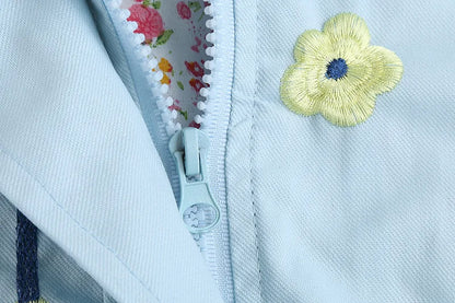 2025 Kids Coats Outwear Clothing Girls Jackets New Spring  Fashion Printing Girls Windbreaker Embroidery Hooded Girls jackets