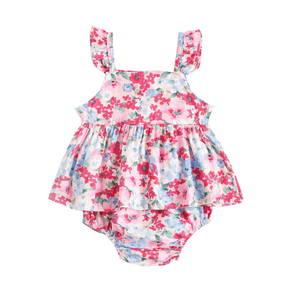 Sanlutoz Floral Baby Girls Clothing Sets Fashion Sleeveless Tops + Shorts Cute Toddler Clothes