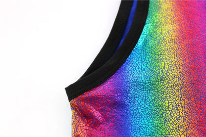Men Tank Tops Clothing Bodybuilding Gyms Tank Top  Fitness Sleeveless Shirt Striped Shinning Undershirt Fashion Vest