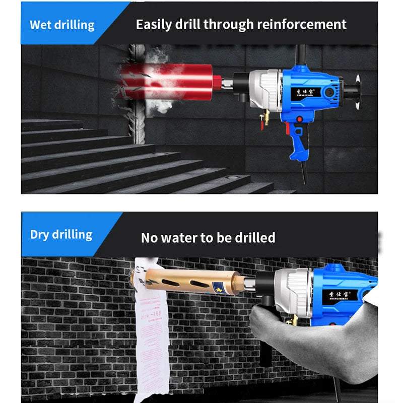 4300W High power Electric Drills Handheld Diamond Core Drill Electric Drilling Machine Concrete Core Drill Machine