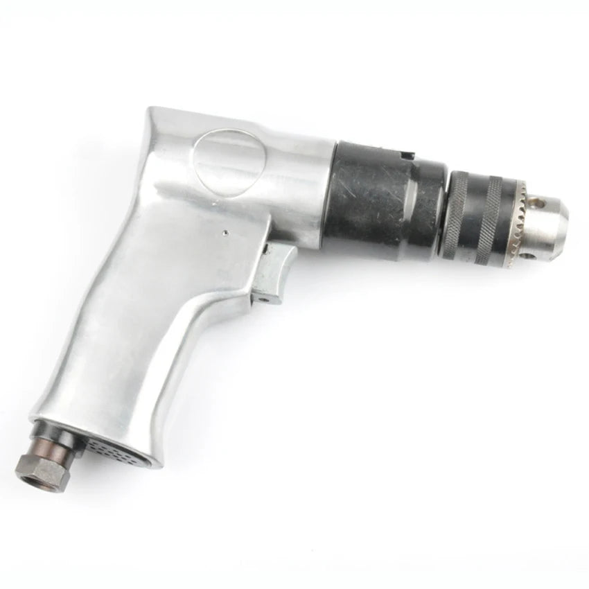 Heavy Duty 3/8-Inch Reversible Pneumatic Drill With 10 Inch Chuck, 1700 rpm, 90 Mpa, For Drilling Wall, Floors And Iron Plates