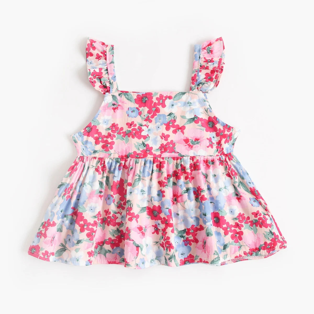 Sanlutoz Floral Baby Girls Clothing Sets Fashion Sleeveless Tops + Shorts Cute Toddler Clothes