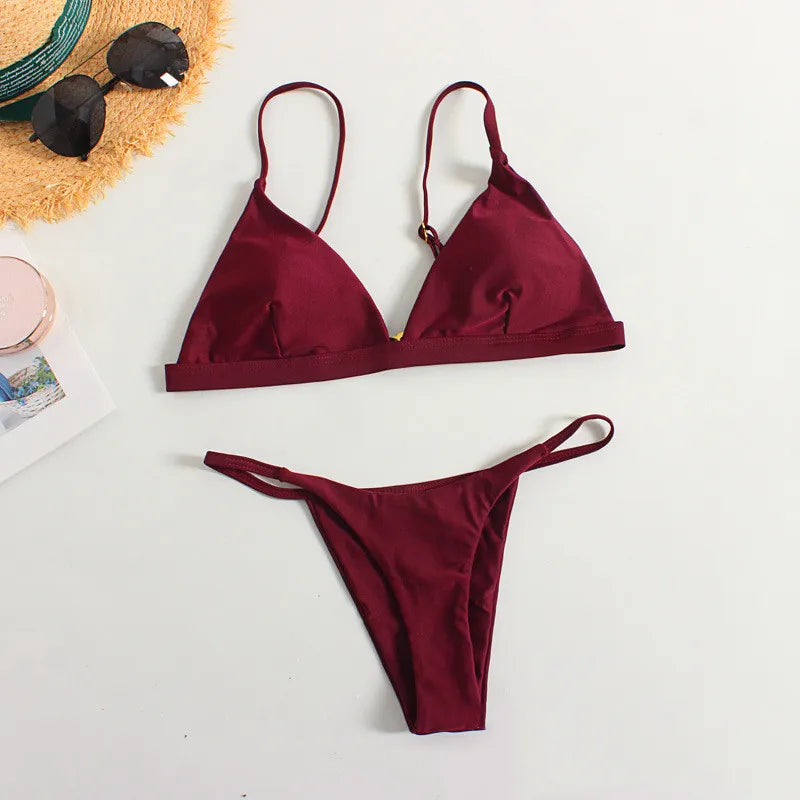 Swimwear Women 2 Piece Set Swimming Beach Sexy Micro Bikini Summer Clothes Bathing Suit Fashions Women Swimsuit Ropa De Mujer