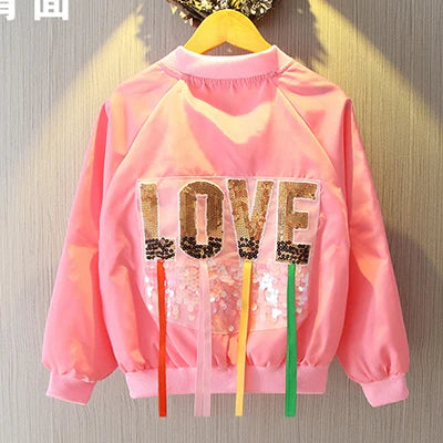 2025 Kids Coats Outwear Clothing Girls Jackets New Spring  Fashion Printing Girls Windbreaker Embroidery Hooded Girls jackets