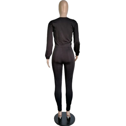 2021 Fall Clothes for Women Letter Printing Casual Elastic Waist Loungewear Women Fashion New Arrival Long Sleeve Two Piece Set
