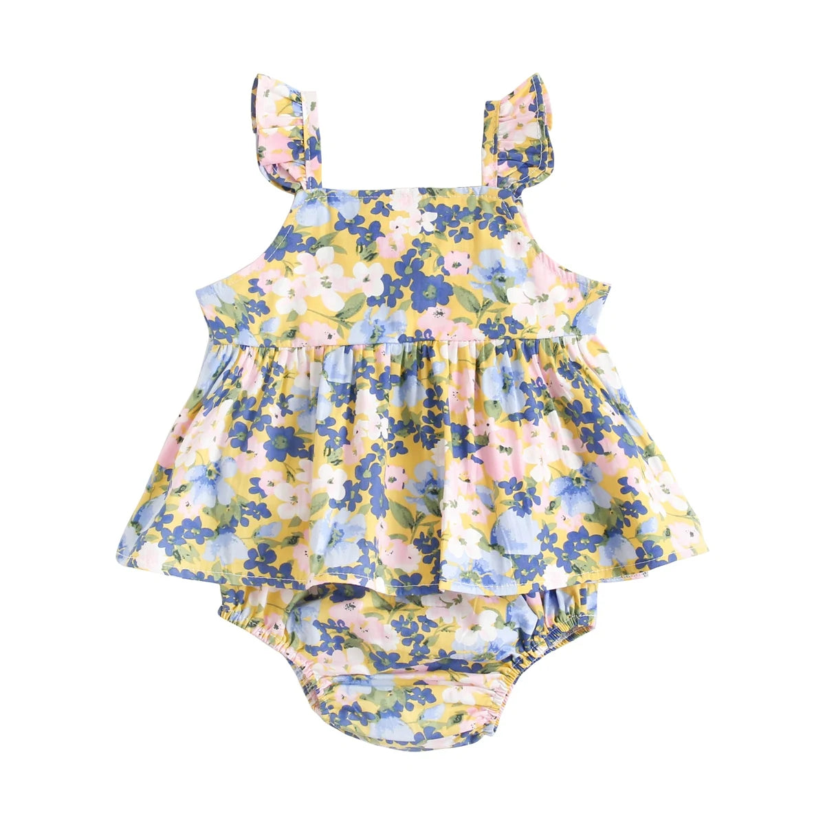 Sanlutoz Floral Baby Girls Clothing Sets Fashion Sleeveless Tops + Shorts Cute Toddler Clothes