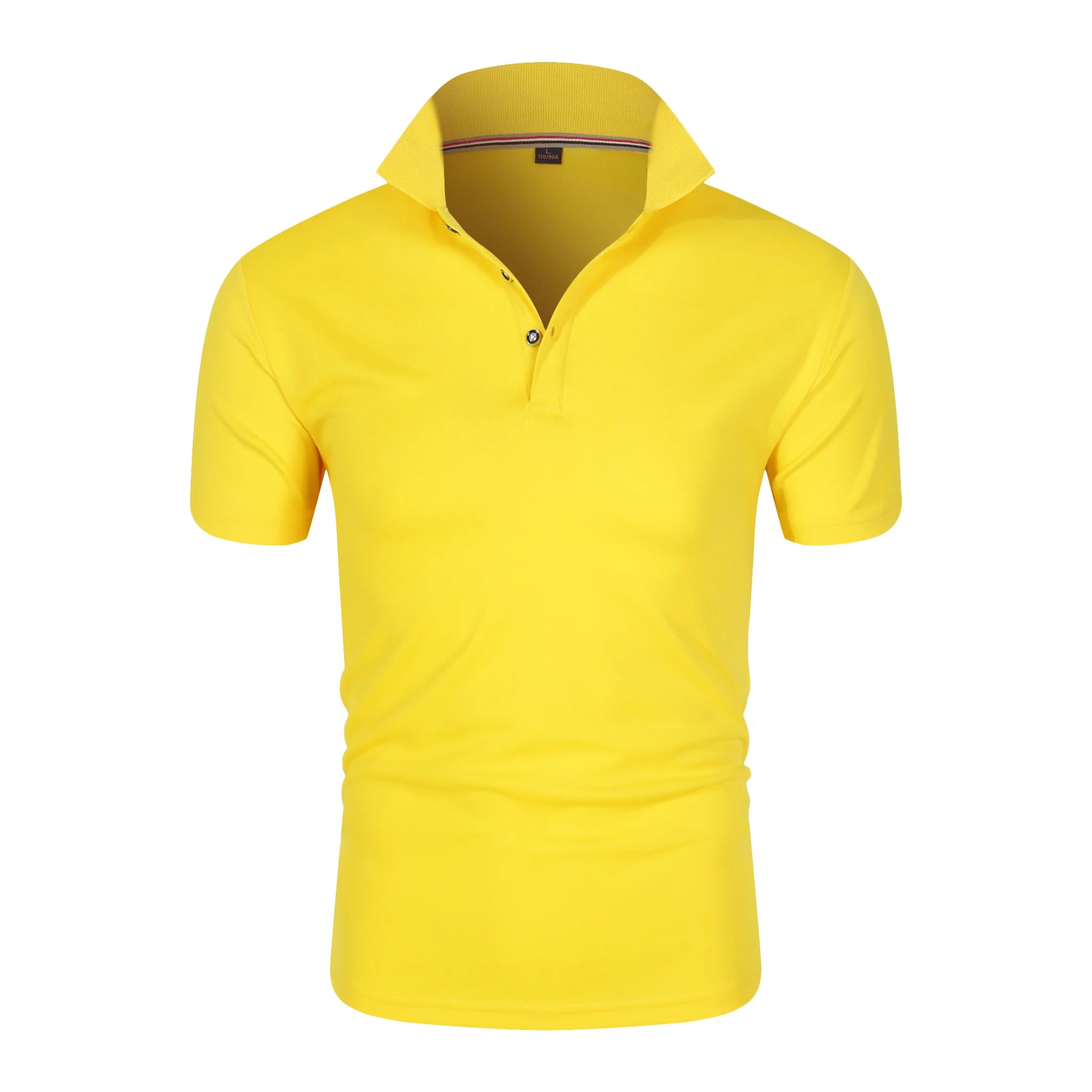 Polo Shirt Men Casual Cotton Solid Color Poloshirt Men&