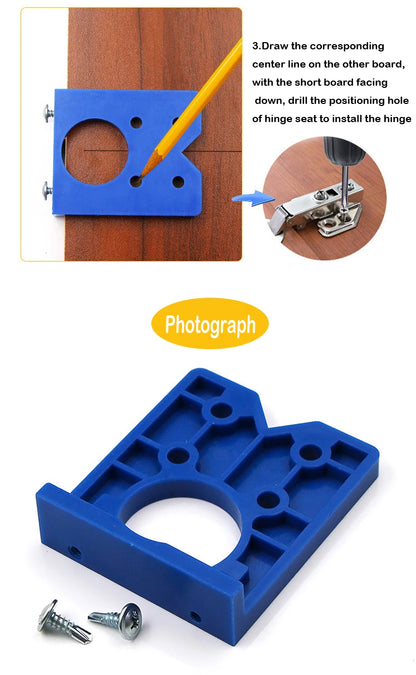 35mm Drill Bits woodworking Door Hole Opener Cabinet Accessories Tool Hinge Hole Drilling Guide Locator Hinge Drilling Jig