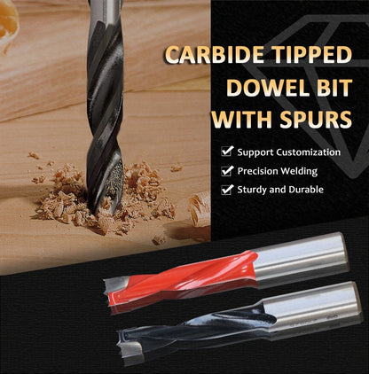 2 flute Industrial Dowel Drills Wood Gang Boring Bits for Resistant Dia.5-10mm Hole Making Woodworking Tools Blade Rows Machine