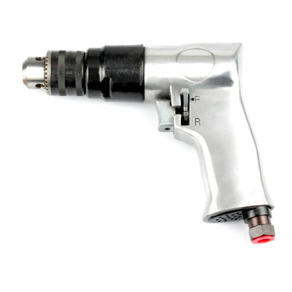 Heavy Duty 3/8-Inch Reversible Pneumatic Drill With 10 Inch Chuck, 1700 rpm, 90 Mpa, For Drilling Wall, Floors And Iron Plates