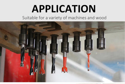 2 flute Industrial Dowel Drills Wood Gang Boring Bits for Resistant Dia.5-10mm Hole Making Woodworking Tools Blade Rows Machine