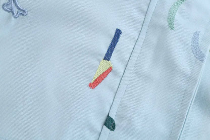 2025 Kids Coats Outwear Clothing Girls Jackets New Spring  Fashion Printing Girls Windbreaker Embroidery Hooded Girls jackets