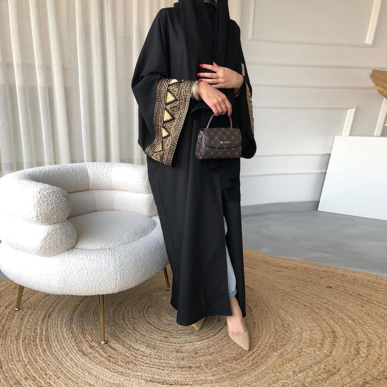 Morocco Kaftan Abayas Eid Muslim Abaya for Women Dubai Dresses Jalabiya Embroidery Ramadan Islam Vestidos Arab Long Robe 2025