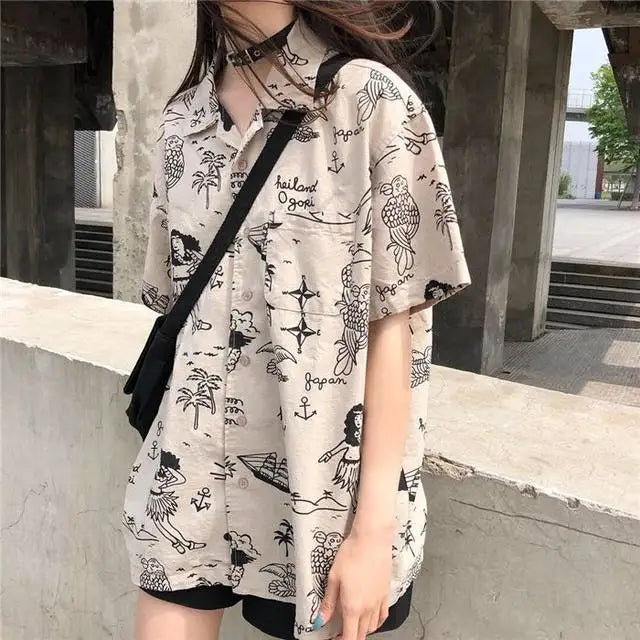 Shirts Women Linen Mandarin Collar Cropped Boxy Fit Tea Ceremony Zen Minimalist Blouse For Meditative Female Calm Daily Outfit