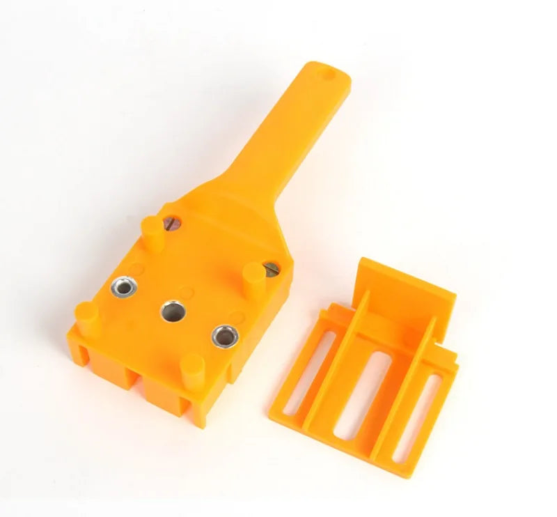 Woodworking Dowel Handheld Drill Guide and Hole Saw Tool 6/8/10mm Drill Bit For Carpentry Straight Hole Locator Clamp