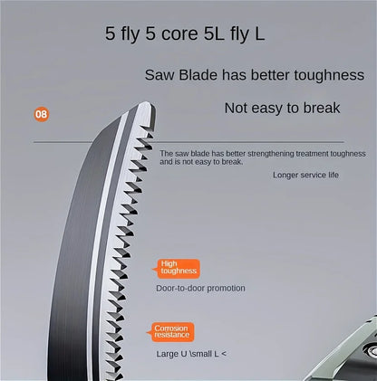 Compact Hand Saw，Sharp SK5 Steel Blade，Durable Gardening Tool，Achieve Efficient Cutting，Wood Cutting Tools，