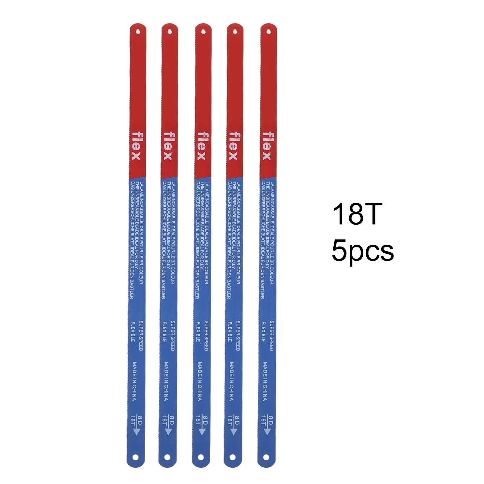 5PCS Hacksaw Blade 300mm M 35 Steel Hand Saw Blades For Blades 14T/18T/24T Bi-Metal For Meat Wood Cut For PVC Pipe Cutting